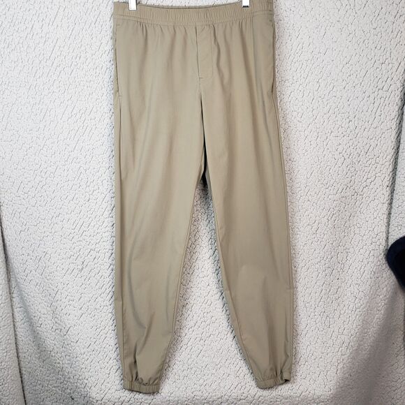 Everlane Sweatpants Womens M Light Tan Track High Rise Jogger 32x27 - Picture 1 of 11